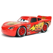 1:24 Scale Metal Die Cast Lightning Mcqueen With Tire Rack By Jada Toys