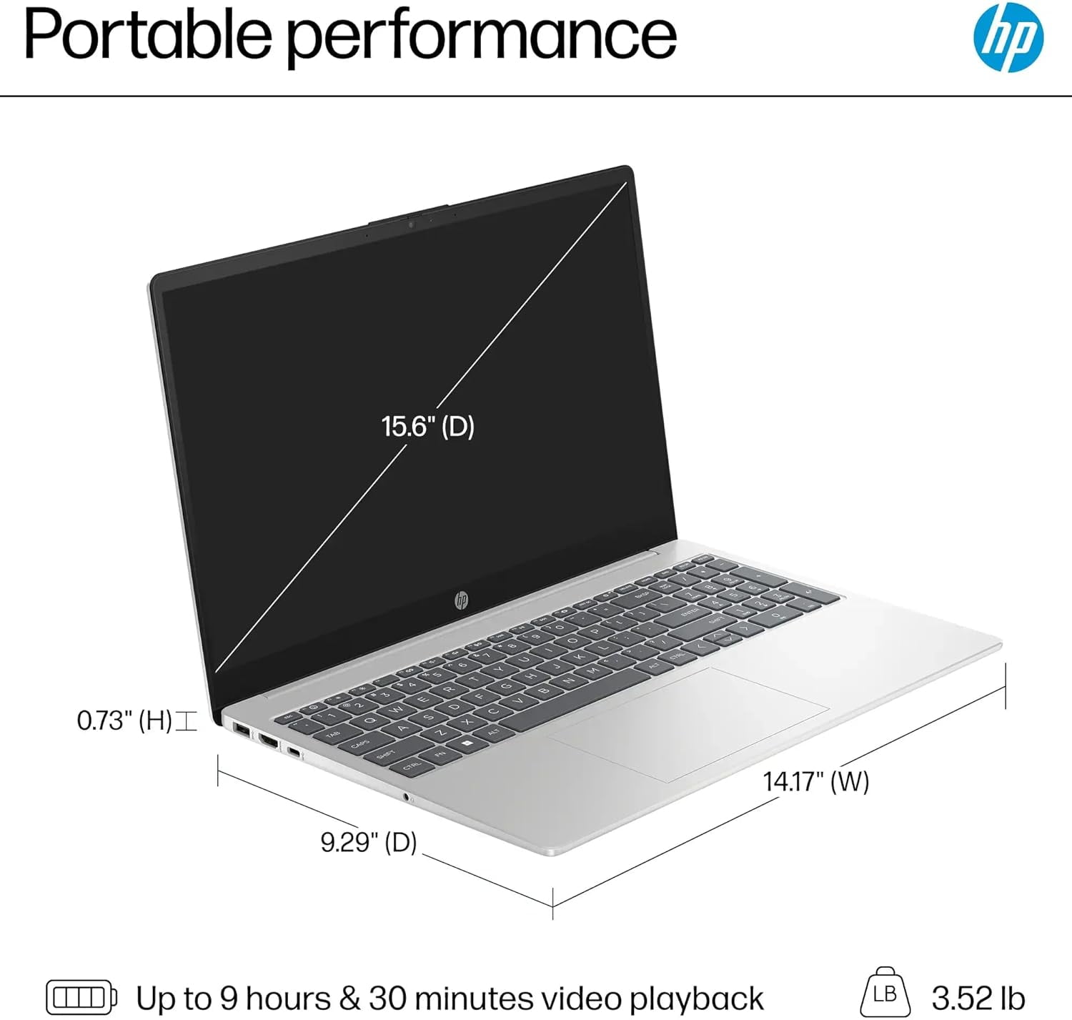 HP Premium Business Laptop, 15.6" FHD Touchscreen, Intel 10-Core i7-1255U, 16GB RAM, 512GB SSD, Intel Iris Xe Graphics, Wi-Fi, Windows 11 Pro