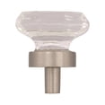 thumbnail image 7 of Traditional Classics 1-1/16 in (27 mm) Diameter Clear/Satin Nickel Cabinet Knob, 7 of 7
