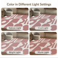 thumbnail image 7 of ODIKA 8'x10' White Mid Century Modern Abstract Washable Area Rug Geometric Loops and Shapes in Retro Style for King Size Bedroom Under Bed, Master Suite, Non-Shedding, Easy Care, 7 of 7