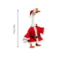 thumbnail image 5 of CuiLiyq Christmas Porch Goose Clothes, Santa Hat and Classic Santa Costume for 23 Inch Goose Statue, Fabric Decorative Clothing for Front Porch, Garden, Entryway and Holiday Display, 5 of 9