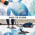 thumbnail image 5 of Blue Sea Turtle Outdoor Rug for Patio/Deck/Porch, Non-Slip Large Area Rug 5 x 7 Ft, Summer Coastal Coral Ocean Indoor Outdoor Rugs Washable Area Rugs, Reversible Camping Rug Carpet Runner, 5 of 8