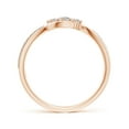 thumbnail image 2 of ANGARA Natural Diamond Infinity Twist 3 Stone Bypass Ring in 14K Rose Gold for Women (Size-2.5mm| Color-K| Clarity-I3) | April Birthstone, Anniversary, Jewelry Gift for Women | Natural Diamond Ring, 2 of 9