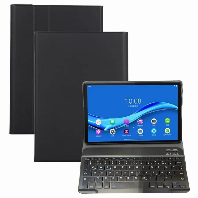 Étui Clavier Sans Fil pour Lenovo Tab M10 Plus 10.3 Pouces (X606F/X606X), Clavier Bluetooth Détachable, Housse de Protection