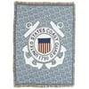 U.S. Coast Guard Military Rectangular Afghan Throw 50" x 70"