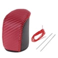 thumbnail image 1 of Cubierta de palanca de cambios antideslizante Unique Bargains para Dodge Journey 2011-2020 Negro Rojo Cuero Sintético, 1 of 6