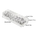 thumbnail image 3 of Drawer Office Transparent Plastic Wire Storage Box With Accessories Compartment Office Desk Accessories With Cover, 3 of 6
