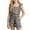 260Black466, variant on Girls Striped Romper With Ruffle Trim Cute Square Neck Playsuit Summer With Pockets Jumpsuit Sleeveless Leisure Kids Onesie