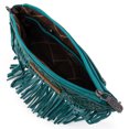thumbnail image 4 of Wrangler Crossbody Small Purse for Women Wristlet Fringe Bag Western Purse, Turquoise, 4 of 7