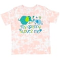 thumbnail image 3 of Inktastic My Granny Loves Me Cute Elephants Boys or Girls Toddler T-Shirt, 3 of 5