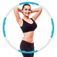 thumbnail image 2 of Fitness Exercise Hoops for Adults,Sections Adjustable Exercise Hoop,Detachable Soft Workout Hoop Jump Rope, 2 of 5