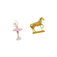 thumbnail image 6 of CarpNettore Ballerina Girl Resin Figurine Horse Sculpture Animal Statue Birthday Gift Novelty Souvenir Desktop Ornament Engraved Resin Figurines for Office Study Room Home Decor Bookshelf, 6 of 8