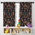 thumbnail image 5 of Blackout Kids Curtains,Halloween Skeletons and Pumpkins Childrens Insulated Curtains Set Of 2,Bedroom Essentials,Toddler Room Decor 42"x54", 5 of 5