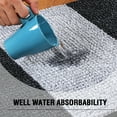 thumbnail image 3 of PrimeBeau Luxurious Absorbent Shag Chenille Bath Rug Set, Microfiber, Non-Slip, Ultra Thick, Pack of 2 (Black), 3 of 7
