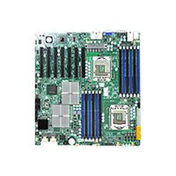 SUPERMICRO X8DTH-6 - Motherboard - extended ATX - LGA1366 Socket - 2 CPUs supported - i5520 Chipset - 2 x Gigabit LAN - onboard graphics