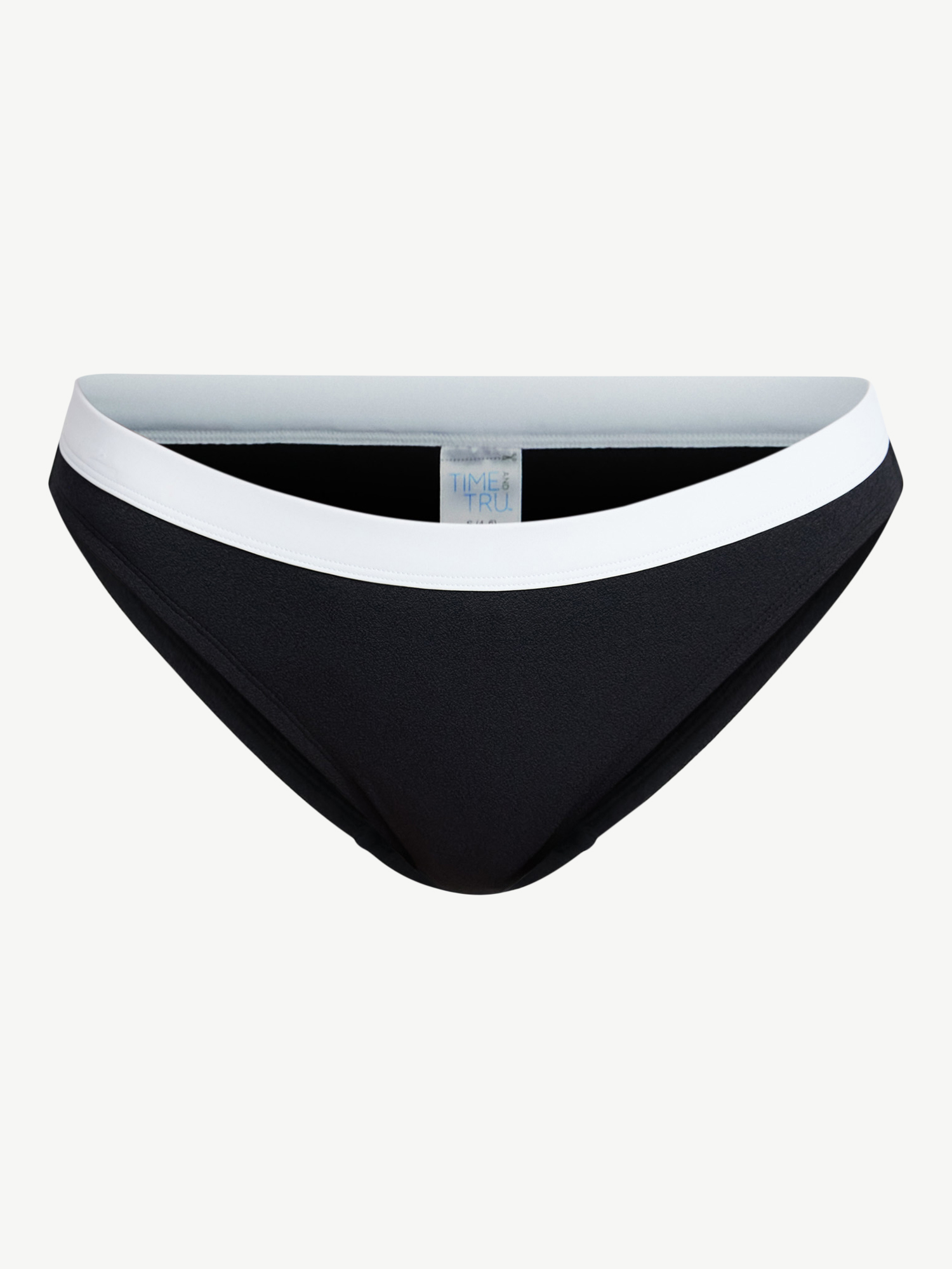 Time and Tru Women's Contrast Banded Bikini Bottoms, Sizes XS-3X