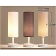thumbnail image 2 of FSLiving Linen Tubular Brown Color Fixture Replacement Shades for Table Lamp Chandelier Pendant Light or Other Compatible Lamps - 1 Pack, 2 of 6