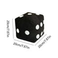 thumbnail image 3 of Staron under $5! Plush Dice Pillow, 20x20cm Soft Cube Cushion with Wool Fabric, Decorative Throw Pillow for Sofa Bedroom Gaming Room, 3 of 7