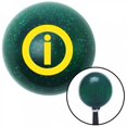 thumbnail image 1 of American Shifter  Yellow Info Green Metal Flake Shift Knob with M16 x 1.5 Insert Shifter Auto Manual, 1 of 1