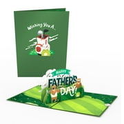 Lovepope Father’s Day Golf Pop Up 3D Greeting Card, 5" x 7", Envelope Included