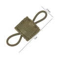 thumbnail image 4 of 5Pcs Binding Buckle Non-slip High Elasticity Molle Design Strong Toughness Fixed Tactical Backpack Buckle Tie Buckle Outdoor Supply, 4 of 11
