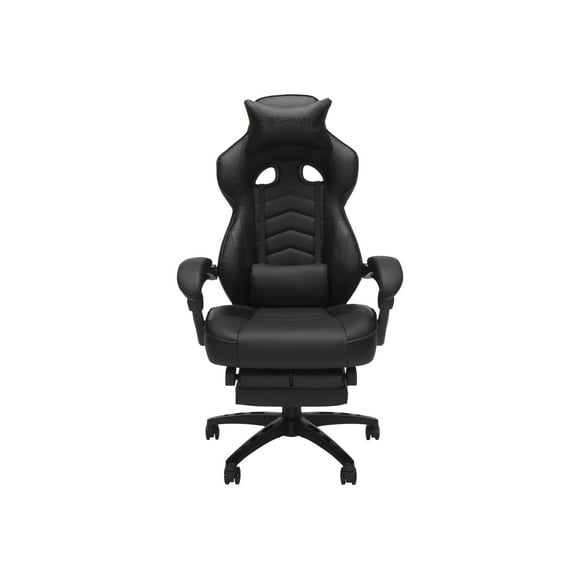 RESPAWN 110 - Chair - recliner - high-back - armrests - tilt - swivel - bonded leather, steel frame - black
