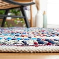 thumbnail image 4 of SAFAVIEH Montauk Rayen Diamond Runner Rug, Ivory/Blue, 2'3" x 9', 4 of 8