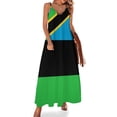 thumbnail image 1 of Vestido sin mangas con la bandera de Zanzíbar, trajes de verano para mujer, vestido de fiesta 2024, vestido de playa 2024, vestido sensual y sexy para mujer, 1 of 7
