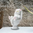 thumbnail image 3 of Dream Lifestyle Cat Toilet Miniature Figurines Fairy Garden Cats Sit on Toilet Cat Figurine Ornament Desktop Cats Statue Seated Bathroom Cat Sculpture Squatting Cute Decoration Micro Landscape, 3 of 8