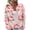 AFG32-Pink, variant on Lumtrix Christmas Sweaters For Women Cardigan Button Up Cropped Knitted Oversized Fall Fashion Open Front Chunky Blouses Red XL