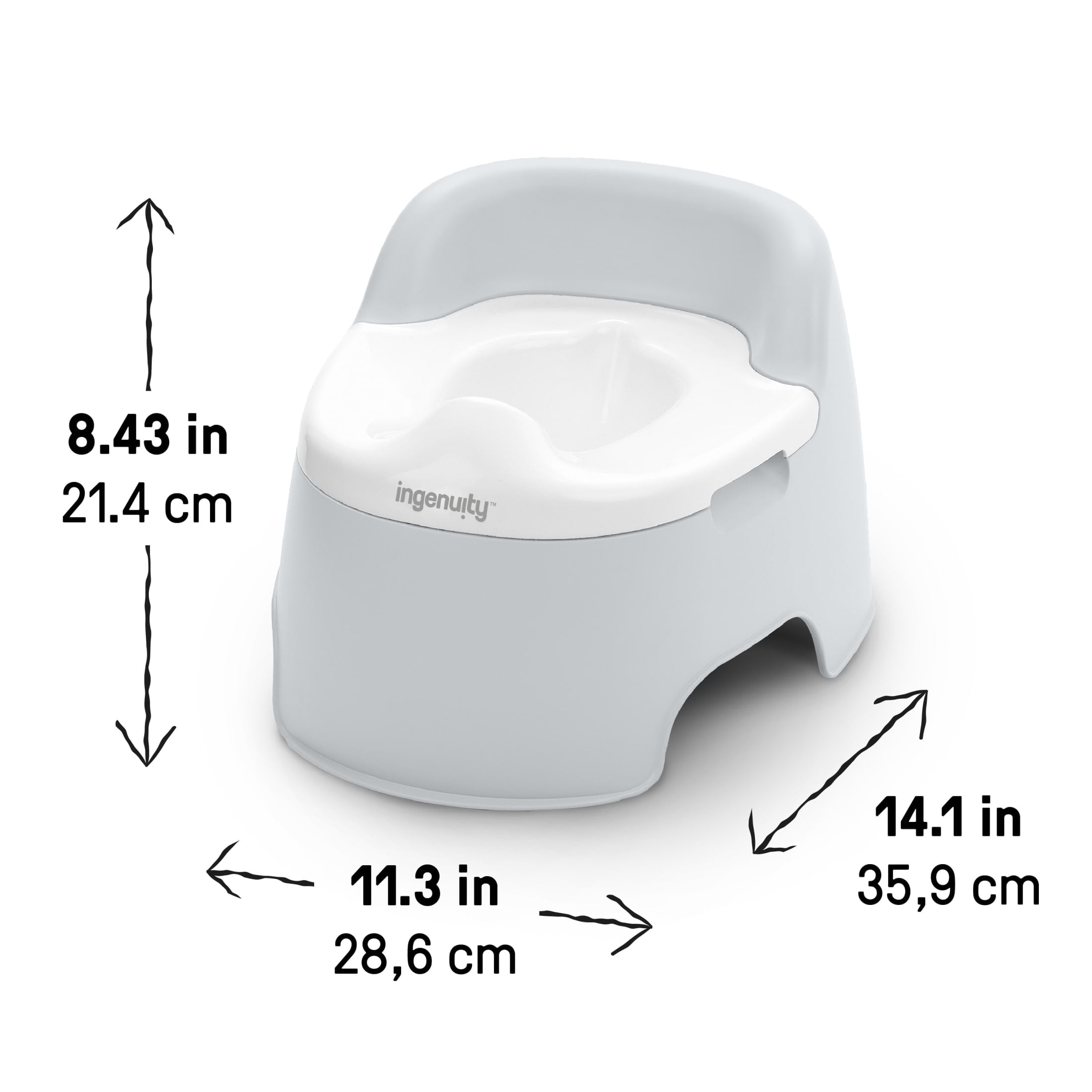 (2 pack) Ingenuity Full Comfort Toddler Training Potty