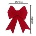 thumbnail image 3 of Large Christmas Bow, 1PCS Plush Giant Bow with Long Streamers Huge, 21x31cm Xmas Tree Red Bows Outdoor Indoor for Garland Wreath, Stairs, Door, Fireplace, Railing, Porch,Wedding, Party, 3 of 8