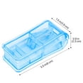 thumbnail image 7 of Pill Splitter & Tablet Cutter, 2-in-1 Medicine Tablet Vitamin Cutting Tool w/ 2 Storage Compartments/Small Pill Box Containers, Mini Pill Chopper Travel Case, for Kids Adults Pets, Light Blue, 7 of 7