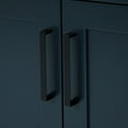 thumbnail image 4 of Ariel Hepburn 37 In. Right Offset Rectangle Sink Vanity With 1.5 In. Carrara White Countertop In Midnight Blue, 4 of 9