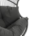 thumbnail image 3 of Ergonomic Outdoor Wicker Glider Chair with Cushion – Durable Dark Gray Rattan for Patio Relaxation & Easy Cleaning, 3 of 9