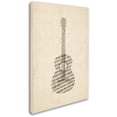 thumbnail image 2 of Trademark Fine Art "Acoustic Guitar Old Sheet Music" Canvas Art by Michael Tompsett, 2 of 3