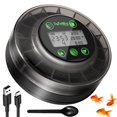 thumbnail image 1 of Papettly Mangeoire Automatique pour Aquarium - Distributeur Automatique de Nourriture pour Poissons Tortue avec Câble USB et Écran LCD, Minuteur Mangeoire pour Vacances Week-End, avec Cuillère Mangeoire (Noir), 1 of 3