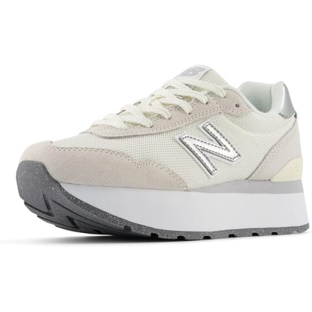 New Balance Women's 515H V1 Sneaker, Sea Salt/Metallic Silver Size 9.5