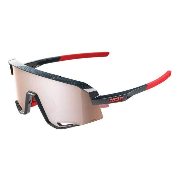 100 Slendale Sunglasses Gloss Carbon Fiber HiPER Crimson Silver