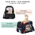 thumbnail image 3 of Christmas Snowflakes Premium Pet Carrier Bag - Durable 900D Oxford Fabric, Sherpa Base, and Nylon Webbing - Spacious 17x10x11.8 in/43x26x30 cm Size - Ideal for Travel & Outdoor Adventures, 3 of 7