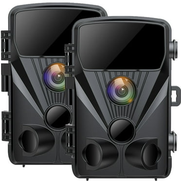 CAMPARK H70A 2 Pack Trail Camera 42MP 4K Deer Hunting Game Camera with Infrared Night Vision Fast Trigger Time Motion Activated Waterproof IP66 120° Wide Angel 2.4" LCD Trail Wildlife Camera