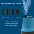 thumbnail image 2 of Teamson Home 1191 GPH 100W Adjustable Submersible Water Pump with a 6 ft. Power Cord and 4 Different Nozzles for Fish Tank, Pond, Aquarium, Fountains, and Hydroponic Systems, Blue, 2 of 4