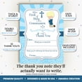 thumbnail image 2 of First Holy Communion (Light Skin, Blond Hair) Thank You Cards for Kids – 10 Cards with Envelopes – 4.5x5 Fill In the Blank Thank You Notes, Kids Birthday Party Stationery by Amanda Creation, 2 of 9