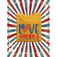 thumbnail image 3 of Love America W Banners Sweatshirt Women -Image by Shutterstock, Female x-Large, 3 of 4