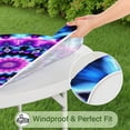thumbnail image 5 of Colorful Tie Dye Mandala Pattern Round Fitted Tablecloth with Elastic Edge,Dining Table Cover Waterproof,Outdoor Round Tablecloth for Camping,Dining,Indoor and Outdoor, 5 of 7