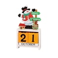 thumbnail image 1 of Wooden Christmas Calendar Christmas Decorations Desk Calendars Digital Calendar Desktop Calendar Decorations For Shelves Decor For Table Christmas Party Accessory Xmas Decor, 1 of 8