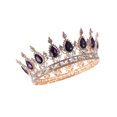 thumbnail image 2 of 1 Pce Accessoires de Cheveux Style Baroque en Strass Couronne Diadème pour Filles Femmes, 2 of 6