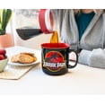 thumbnail image 6 of Jurassic Park Classic Logo Black Ceramic Camper Mug | Holds 20 Ounces, 6 of 8