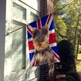 thumbnail image 2 of Yorkie Puppy / Yorkshire Terrier with English Union Jack British Flag House Flag, 2 of 4