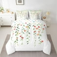 thumbnail image 2 of Castle Fairy Love Heart Print Bedding Comforter Set 7-Piece for Kids Teens Adults,Green Tree Leaves King Bedding Sets,Happy Valentine's Day Ultra Soft Bed Sheets,Luxury Bedroom Decor,Reversible, 2 of 8